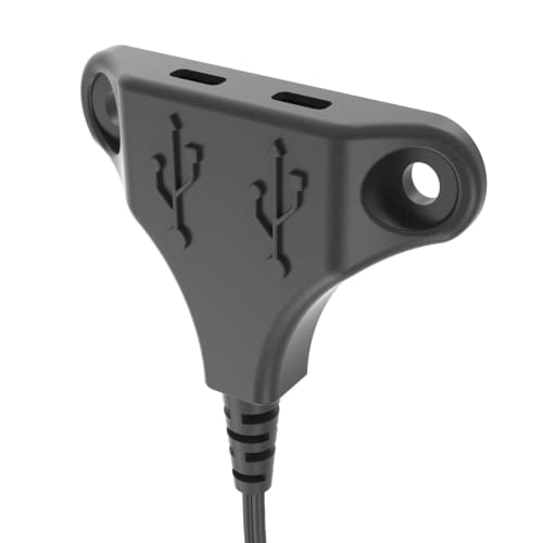 Raffel Stingray Charging Station, Dual USB-C, Black